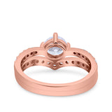 Two Piece Round CZ Ring
