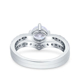 Two Piece Round CZ Ring