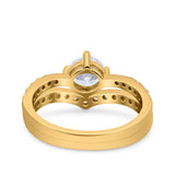 Two Piece Round CZ Ring