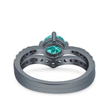 Two Piece Round CZ Ring