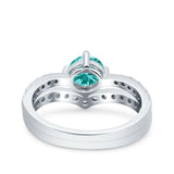 Two Piece Round CZ Ring