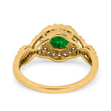 Round Halo Cubic Zirconia Infinity Twisted Ring 925 Sterling Silver