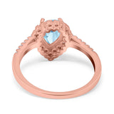 Art Deco Teardrop Pear Ring