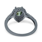 Art Deco Teardrop Pear Ring