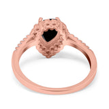 Art Deco Teardrop Pear Ring