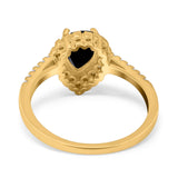 Art Deco Teardrop Pear Ring