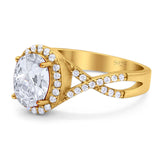 Art Deco Oval Natural Stone Twisted Ring