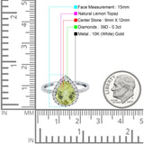 Pear Teardrop Halo Natural Diamond Ring