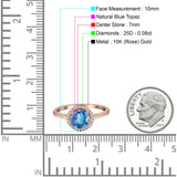 Round Halo Natural Diamond Ring