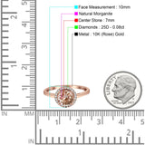Round Halo Natural Diamond Ring