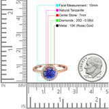 Round Halo Natural Diamond Ring