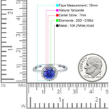 Round Halo Natural Diamond Ring