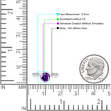 Round Solitaire Gold Ring