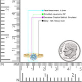 Round Solitaire Gold Ring