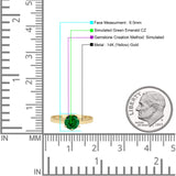 Round Solitaire Gold Ring