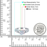 Round Split Shank Gold Ring