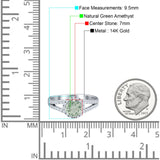 Round Halo Split Shank Gold Ring