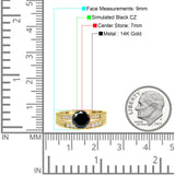 Round Two Piece Gold Ring