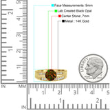 Round Two Piece Gold Ring