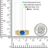 Round Two Piece Gold Ring