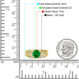 Round Two Piece Gold Ring