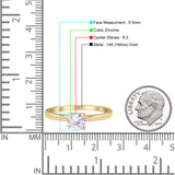 Round Solitaire Gold Ring