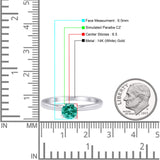 Round Solitaire Gold Ring