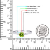 Round Solitaire Gold Ring