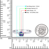 Round Solitaire Gold Ring