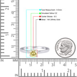 Round Solitaire Gold Ring