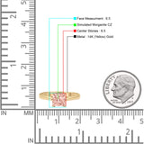 Princess Cut Solitaire Gold Ring