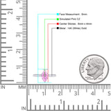 Marquise Pink CZ Solitaire Gold Ring