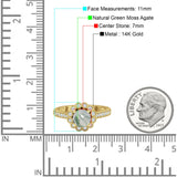 Round Floral Vintage Style Gold Ring