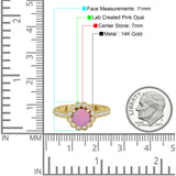 Round Flower Vintage Style Gold Ring