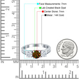 Three Stone Round CZ Gold Ring
