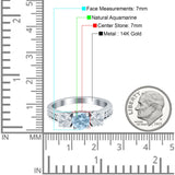Three Stone Round Gold Ring