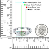 Three Stone Round Gold Ring