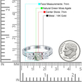 Three Stone Round Gold Ring
