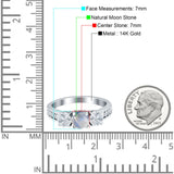 Three Stone Round Gold Ring