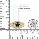 Two Piece Round Halo Split Shank Bridal Gold Ring