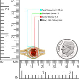 Round Halo Split Shank Beaded Gold Ring