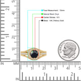 Round Halo Split Shank Bridal Gold Ring