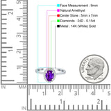 Oval Halo Natural Diamond Ring