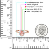 Oval Halo Natural Diamond Ring