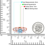 Art Deco Round Natural Stone Floral Ring