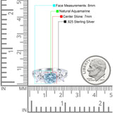 Art Deco Round Natural Stone Floral Ring