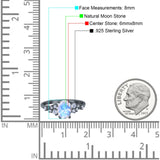 Art Deco Natural Moonstone Silver Ring