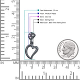 Heart Stud Earrings