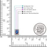 Rectangle Stud Earrings