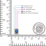 Rectangle Stud Earrings